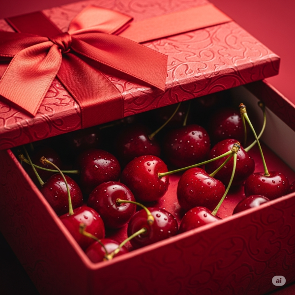 Hộp Quà Cherry Đỏ – Đỏ Rực Rỡ – Vẻ Đẹp Cổ Điển