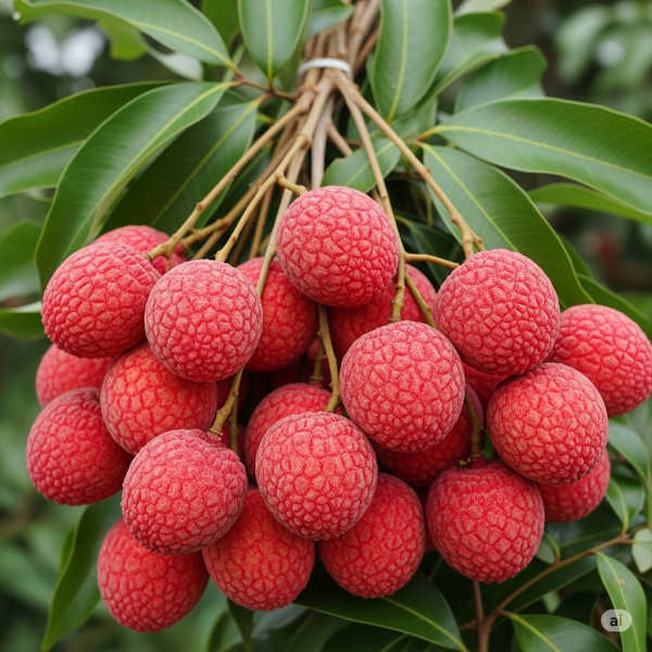 Vải Thiều Lục Ngạn Tươi Có Cành – 1Kg