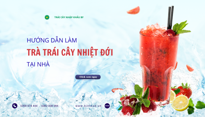 Hướng dẫn làm Trà trái cây nhiệt đới tại nhà